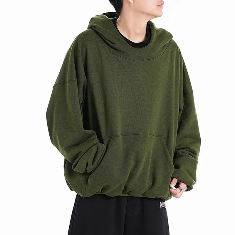 Double Layer  Solid Color Hoodies